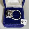 Image 2 : SMOKY TOPAZ RING - SZ 8 - NO MARKINGS