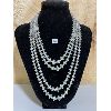 Image 1 : 4 STAND BOREALIS CRYSTAL NECKLACE