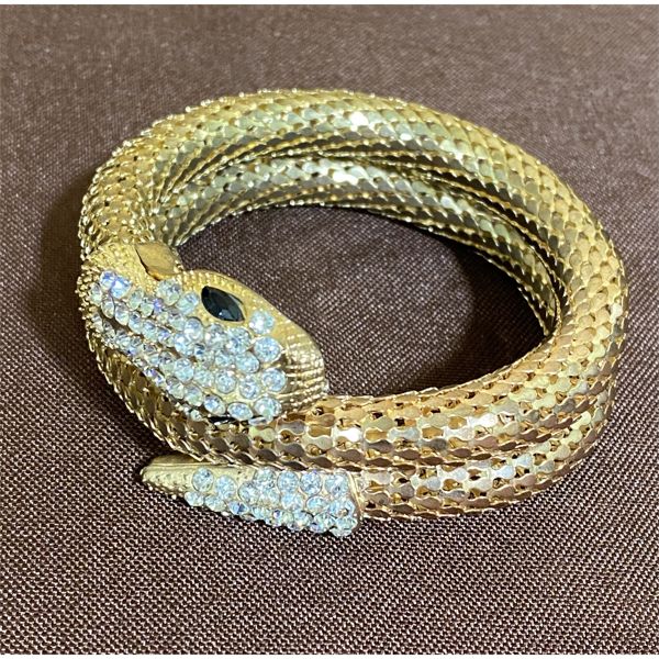 SERPENTINE DESIGN COSTUME JEWELRY BRACELET
