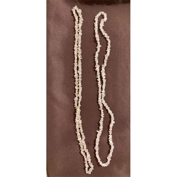 DOUBLE STRAND OF ROSE QUARTZ