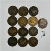 Image 2 : LOT OF 13 CANADA LARGE CENTS