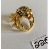 Image 2 : ALEXIS BITTAR DESIGNER RING - STARLING BIRD SET W/ LABRADORITE & CRYSTALS