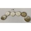 Image 2 : LOT OF 6 CANADIAN SILVER DOLLARS - 1958 / 1961 / 1964 / 1965