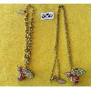 COLDWATER CREEK NECKLACE & BRACELET SET - RHINESTONES SET IN GOLD