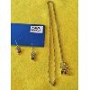 Image 1 : DREAM CATCHER NECKLACE & EARRINGS - 10 K - 24 INCH CHAIN