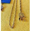 Image 2 : DREAM CATCHER NECKLACE & EARRINGS - 10 K - 24 INCH CHAIN
