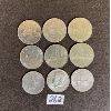 Image 1 : LOT OF 9 CANADA AND US $1 COINS