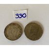 Image 2 : LOT OF 2 FIFTY CENT PIECES - CND 1950 & USA 1974 KENNEDY