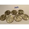 Image 1 : LOT OF 7 USA COINS - 5 X 1979 BETSY ROSS DOLLARS & 1964 SILVER 50 CENTS & 1976 50 CENTS