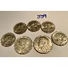 Image 2 : LOT OF 7 USA COINS - 5 X 1979 BETSY ROSS DOLLARS & 1964 SILVER 50 CENTS & 1976 50 CENTS