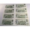 Image 2 : LOT OF 8 - 1973 CONSECUTIVE UNCIRCULATED ONE DOLLAR BILLS