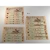 LOT OF 15 TWO DOLLAR BILLS - 3 CONSECUTIVE GROUPS