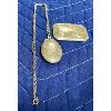 377  2 PIECES OF STERLING SILVER  LOCKET and BROACH  DATED 1964