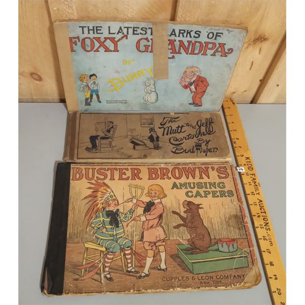 LOT OF 3 EARLY 1900S COMIC BOOKS