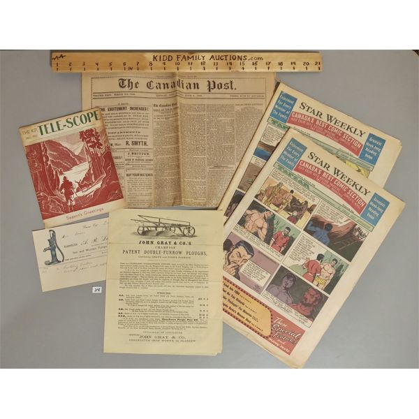 LOT OF ANTIQUE EPHEMERA