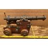 Image 1 : CAST & WOOD CANNON - APPROX 12" IN LENGTH