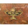 Image 2 : ANTIQUE WOOD SERVING TRAY WITH GLASS TOP