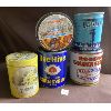 Image 1 : LOT OF 5 COLLECTIBLE TINS - ROGERS GOLDEN SYRUP, BUGLER TOBACCO, ETS