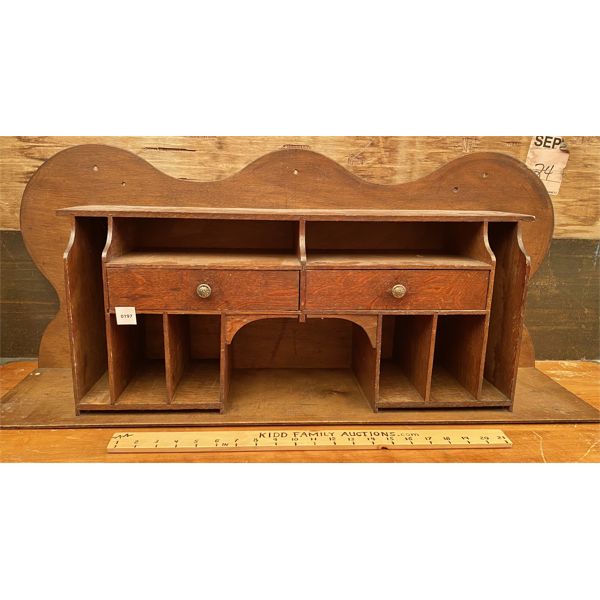 ANTIQUE DESK TOP ORGANIZER