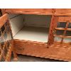 Image 2 : ANTIQUE SIDEBOARD WITH ORIGINAL GLASS DOORS - 45" X 24" X 39" H