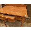 Image 2 : ANTIQUE WASH STAND WITH SINGLE DRAWER - 27" X 18" X 29 H