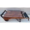Image 1 : ANTIQUE PLATFORM SCALE W/ WEIGHTS - 54" L