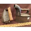 Image 1 : ACME CARBON IRON PAT'D 1910 & ANTIQUE STEAM IRON