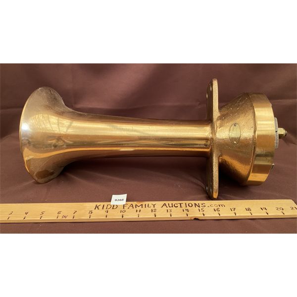 NAUTICAL BRASS HORN - CUNNINGHAM AIR WHISTLE