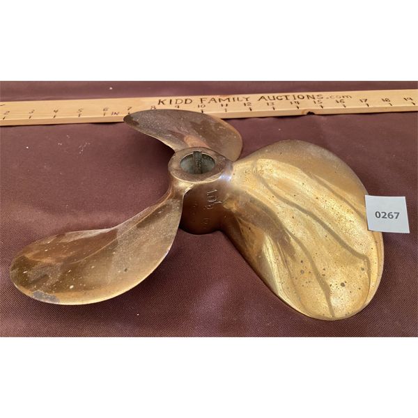 SOLID BRASS BOAT PROPELLER