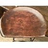 Image 2 : SET OF 2 WOOD & WROUGHT IRON STOOLS
