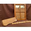 Image 1 : PINE WINDOW STYLE MIRROR & SHELF