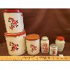Image 1 : VINTAGE CANISTER SET & SHAKERS