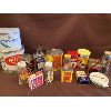 Image 1 : LOT OF COLLECTIBLE TINS & SPICE BOTTLES - SOME W/ CONTENTS