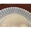 Image 2 : SET OF WHITE CARNIVAL GLASS SIDE PLATES & NAPPIES