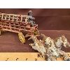 Image 2 : VINTAGE CAST TOY - FIRETRUCK WITH LADDERS & DRIVER 