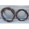 Image 1 : LOT OF 2 GRAPEVINE WREATHS - 28" & 32"