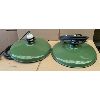 Image 3 : LOT OF 2 GREEN PORCELAINE HANGING LAMPS - EXCELLENT CONDITION