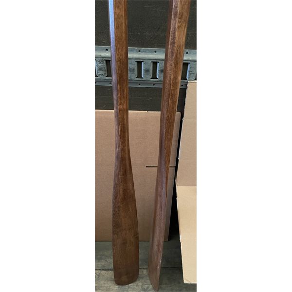 7 FOOT ANTIQUE OARS - CIRCA 1930'S - VERY GOOD CONDITION