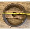 Image 2 : LARGE 17" DIAMETER WOODEN PULLEY