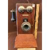 Image 1 : ANTIQUE WALL MOUNT TELEPHONE - NORTHERN MANUFACTURING CO 1910