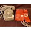 Image 1 : LOT OF 2 - VINTAGE PHONES - ROTARY DESK TOP STYLES