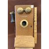 Image 1 : ANTIQUE WALL MOUNT TELEPHONE - NORTHERN MGT CO - 1913 - OAK DESIGN