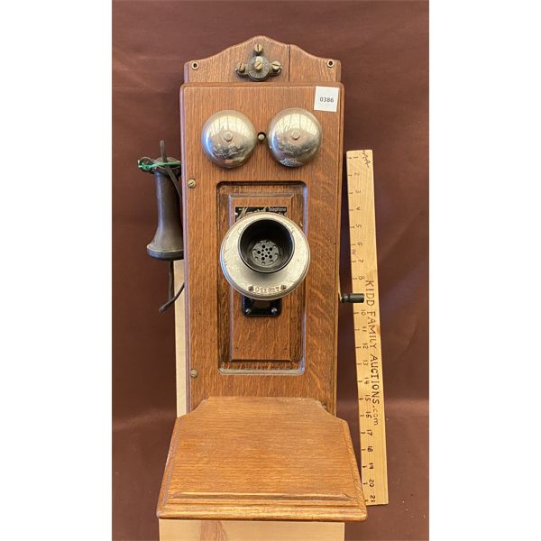 ANTIQUE WALL MOUNT TELEPHONE - MONARCH TELEPHONE MGT CO - 1910