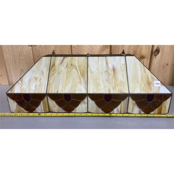 STAINED GLASS POOL TABLE OVERHEAD HANGING LIGHT