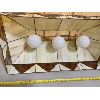 Image 2 : STAINED GLASS POOL TABLE OVERHEAD HANGING LIGHT