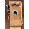 Image 1 : ANTIQUE WOOD WALL PHONE - NE MGT CO - 1910