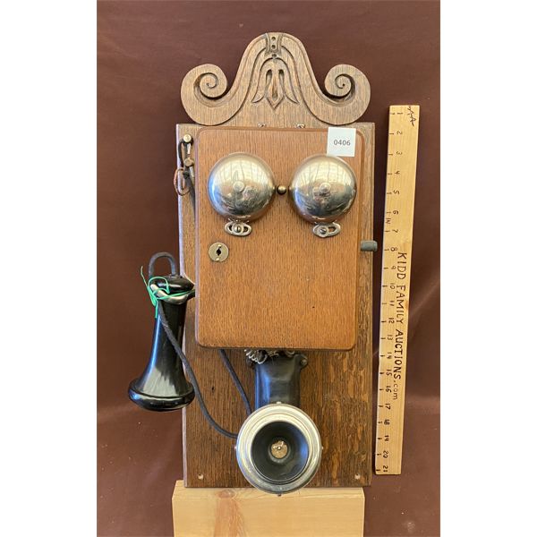 ANTIQUE WALL PHONE - WILLIAM ABBOTT MGT
