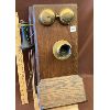 Image 1 : ANTIQUE WOODEN WALL MOUNT TELEPHONE - 1913