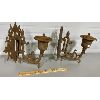 Image 1 : LOT OF 2 ANTIQUE CAST WALL SCONCES / URNS 