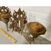 Image 2 : LOT OF 2 ANTIQUE CAST WALL SCONCES / URNS 